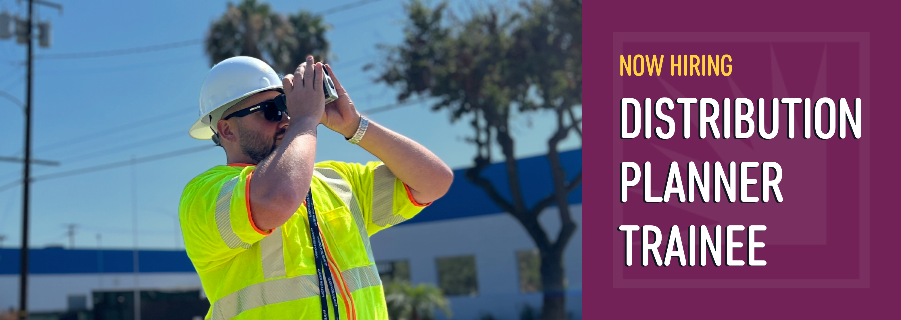HEADER IMAGE - SCE Field Planning Technician looking at blueprints